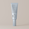 Back label of Face Reality Hydrabalance gel tube against a light beige background.