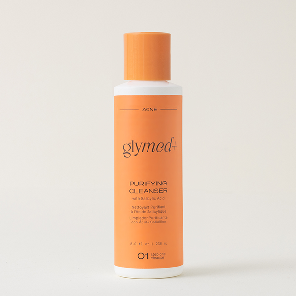 GlyMed Plus Purifying Cleanser with Salicylic Acid, a gentle 2% salicylic acid purifying face wash