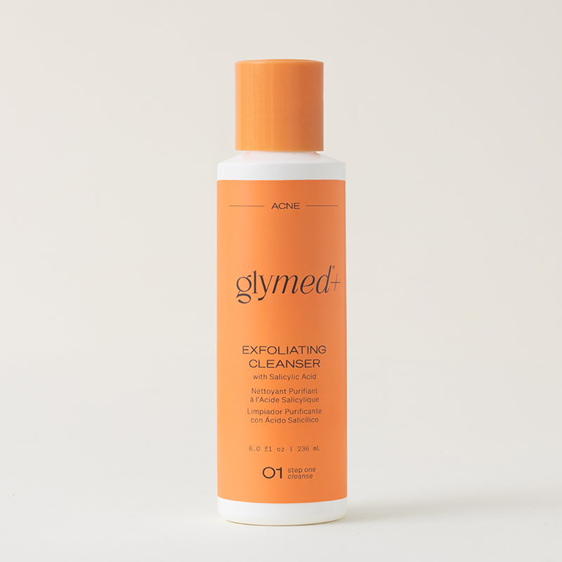 GlyMed Plus Exfoliating Cleanser with Salicylic Acid, a 2% salicylic acid exfoliating face wash