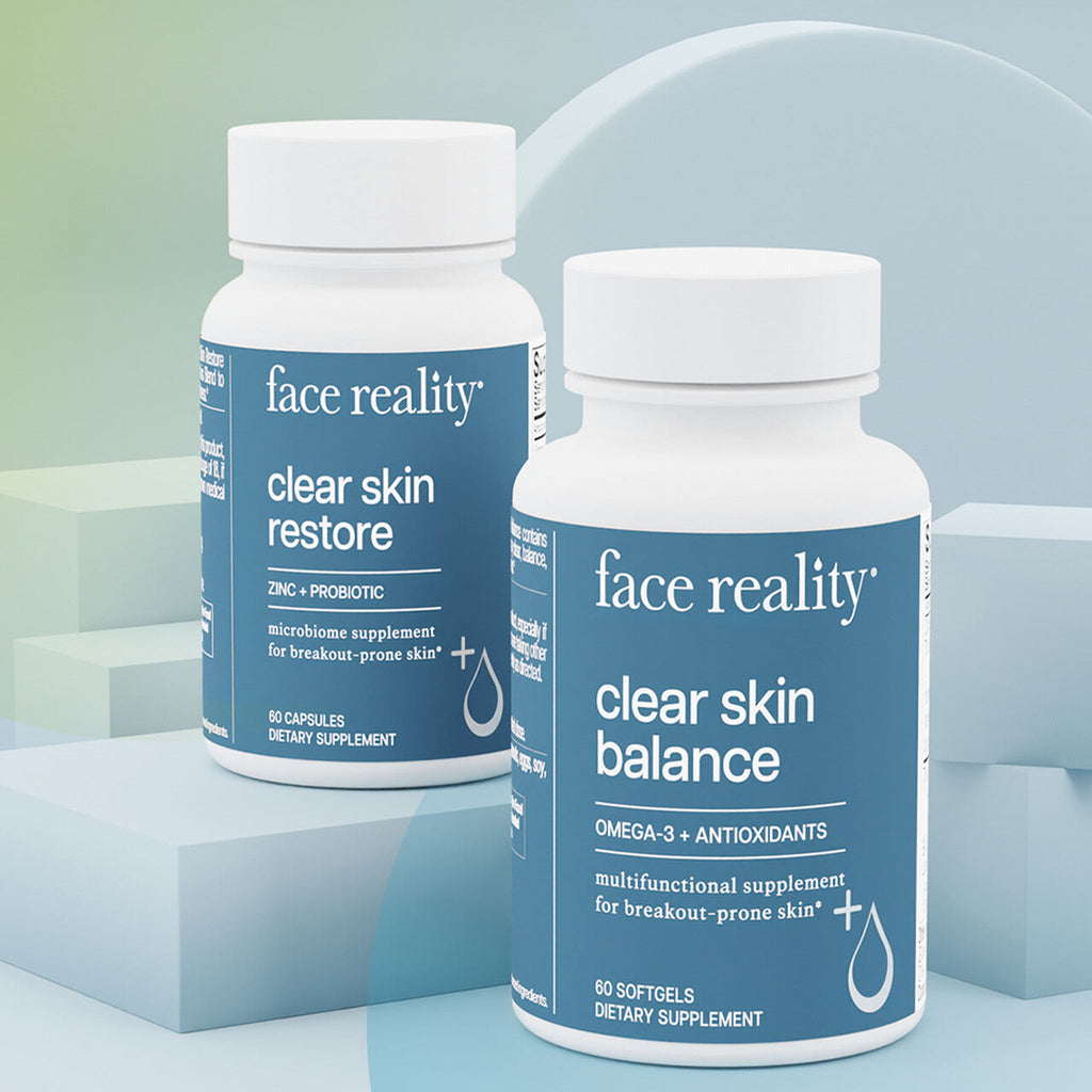 Face Reality Clear Skin Supplement Duo skincare set