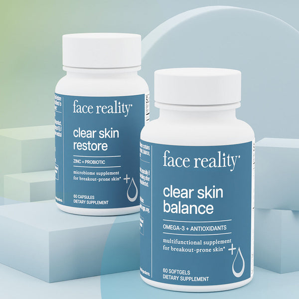 Face Reality Clear Skin Supplement Duo skincare set