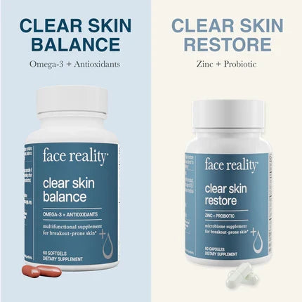 Face Reality Clear Skin Supplement Duo skincare set, product photo 2