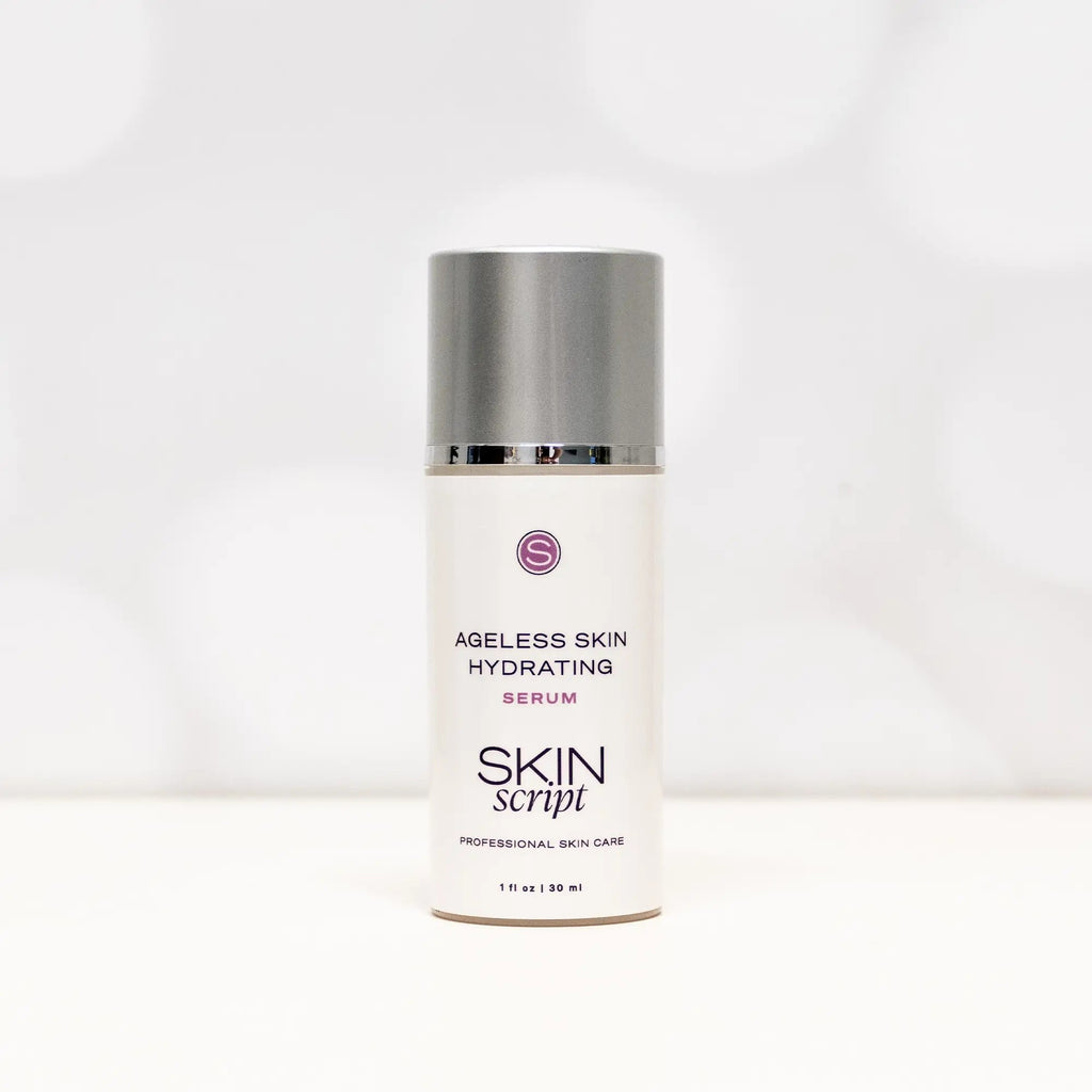 Skin Script Ageless Skin Hydrating Serum 1 oz with hyaluronic acid and peptides
