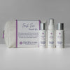 Skin Script Fresh Face Travel Kit with Charcoal Clay Cleanser, Mint Refining Toner and Light Aloe Moisturizer